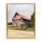 Stupell Industries Rural Americana Home Countryside Farm Flag Painting Floater Framed Art